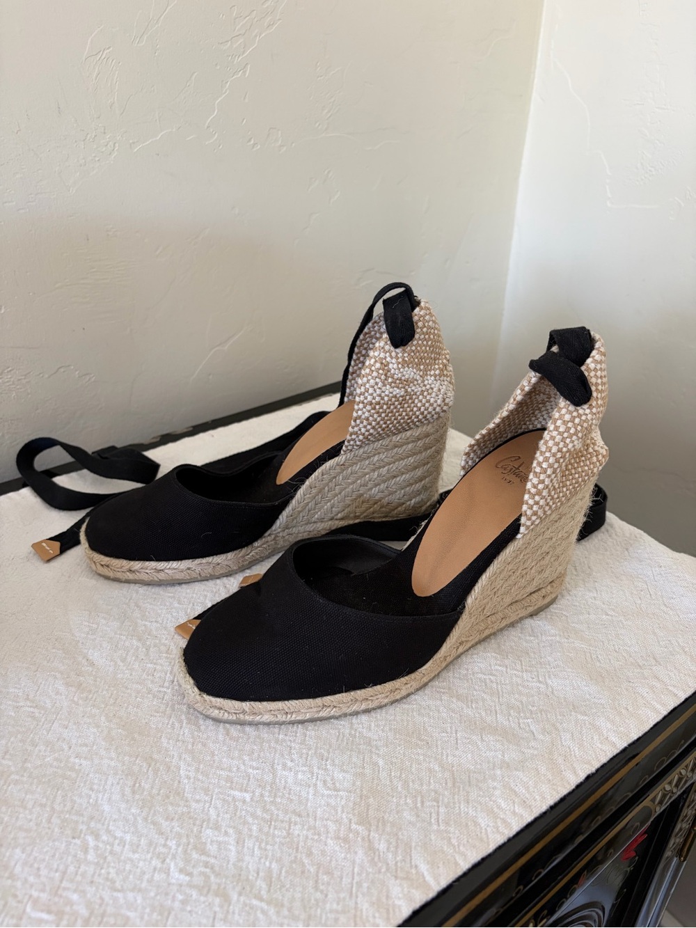 Castaner Lace Up Wedges